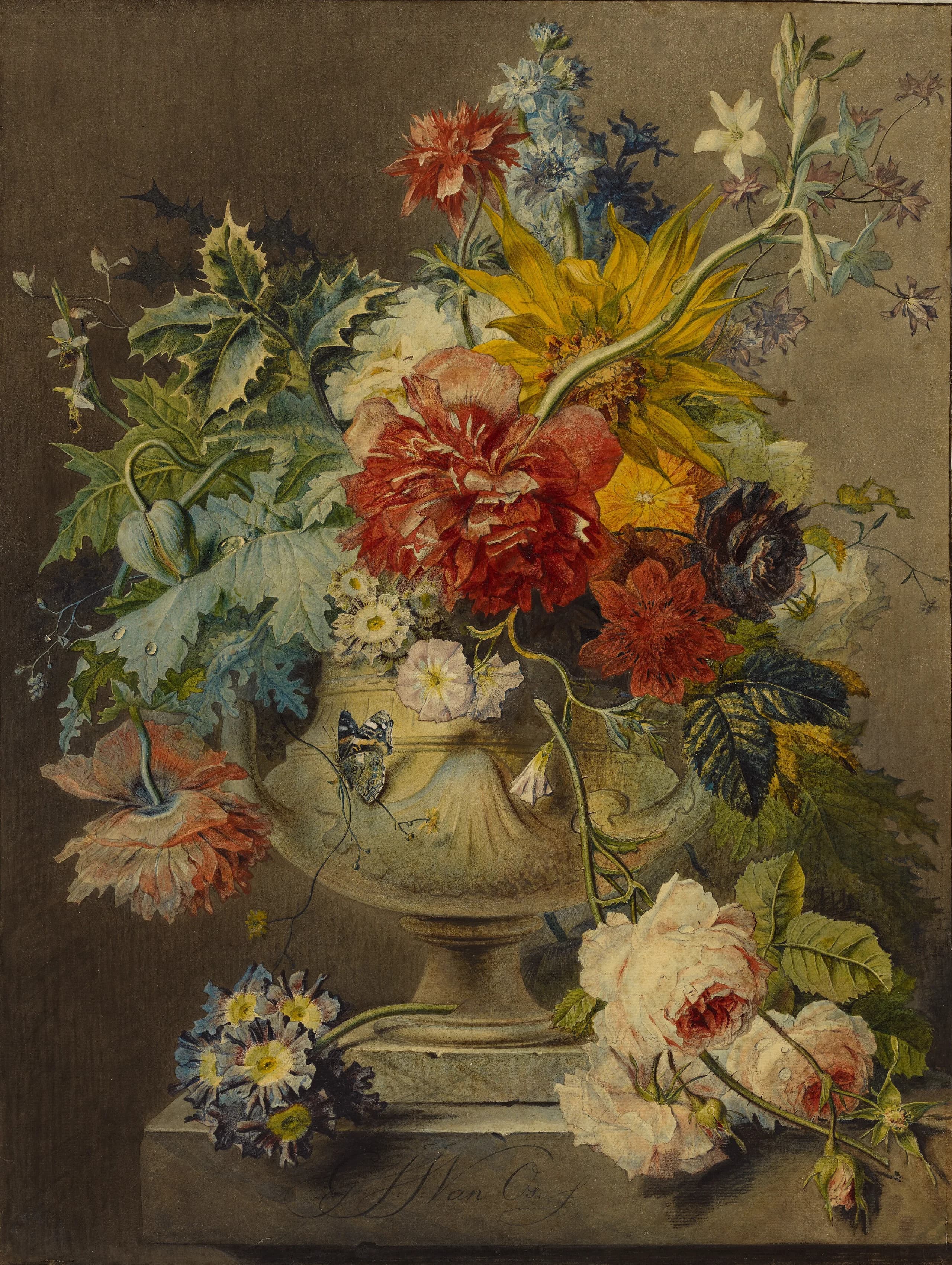 Bouquet of Flowers in a Vase
